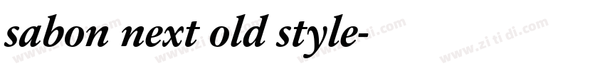 sabon next old style字体转换